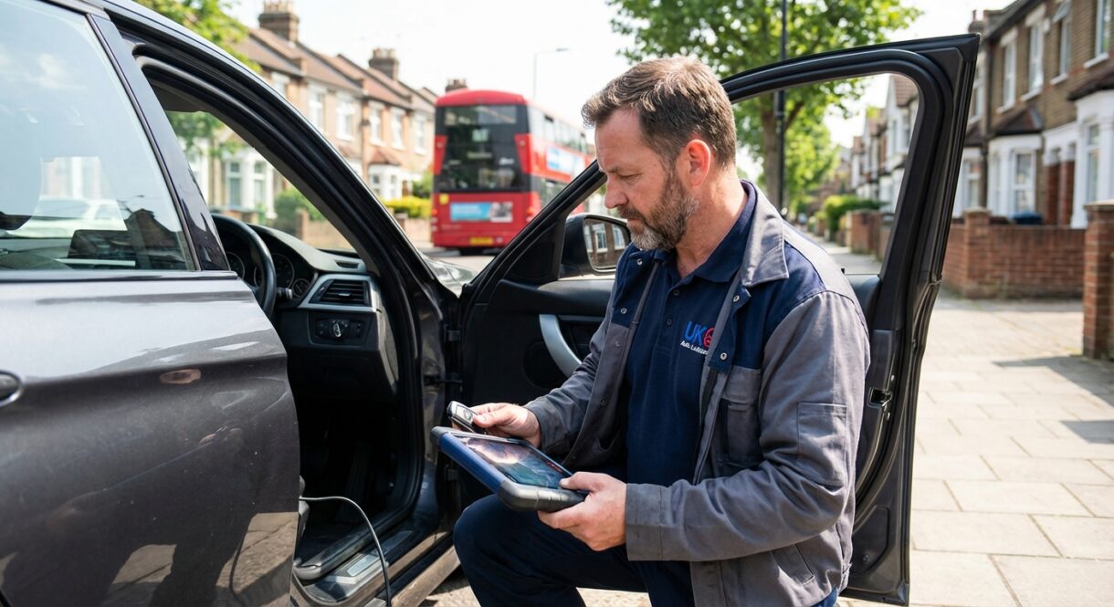 Car keys programming 24/7 everywhere in London | UK Auto Locksmith Uk Auto locksmith team programming car key